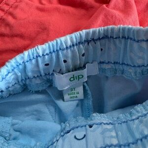 Dip Red and Blue Toddler Shorts